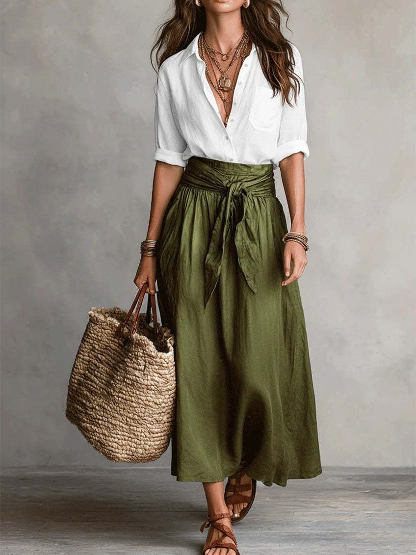 RIVER | Ensemble Haut & Jupe Midi