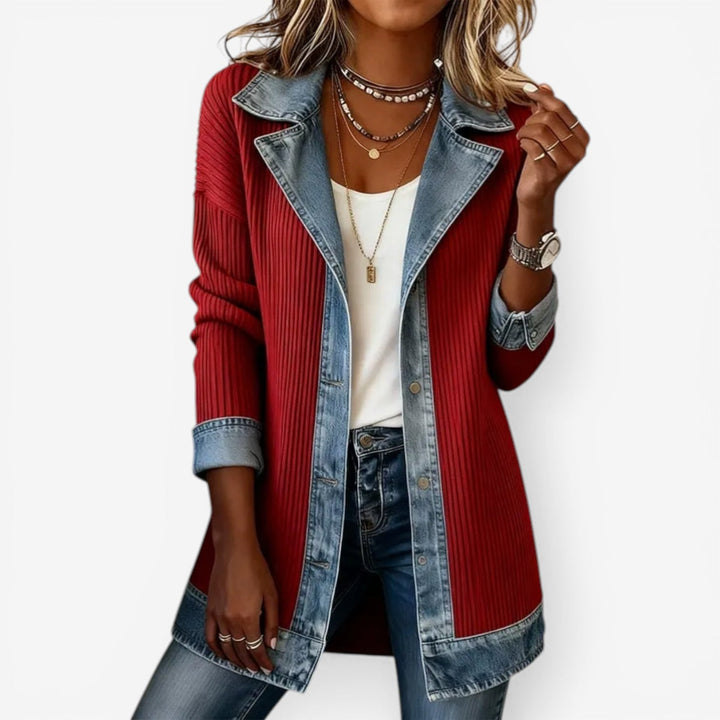 Maëlys | Veste en denim mélangé