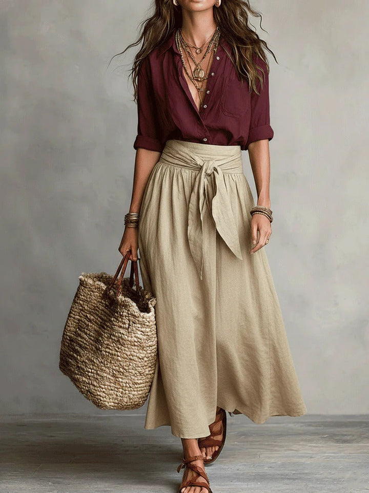 RIVER | Ensemble Haut & Jupe Midi