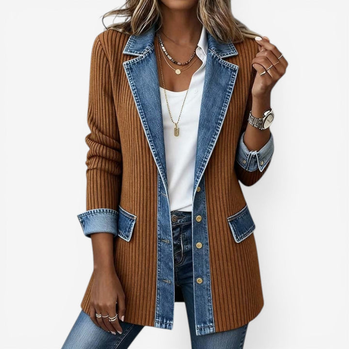 Maëlys | Veste en denim mélangé