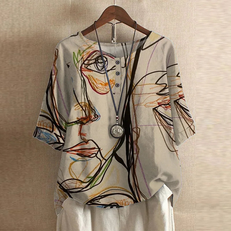 Anya™ | Blouse d'Inspiration Rétro