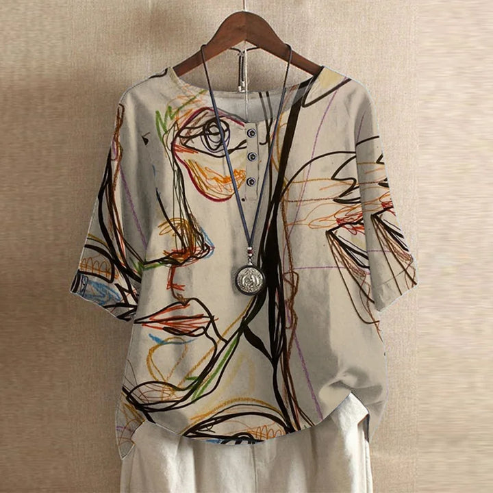 Anya™ | Blouse d'Inspiration Rétro