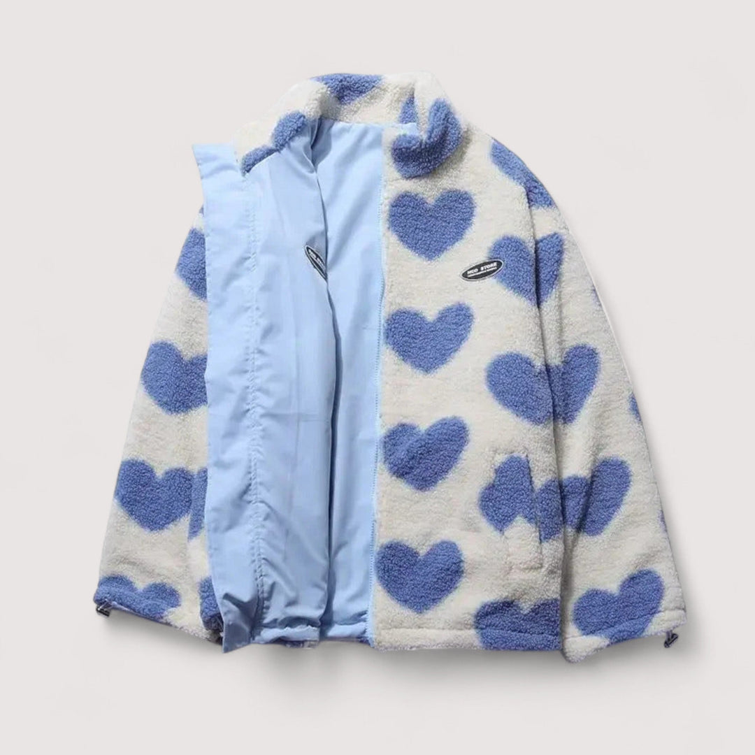 Amélie | Veste réversible en forme de cœur