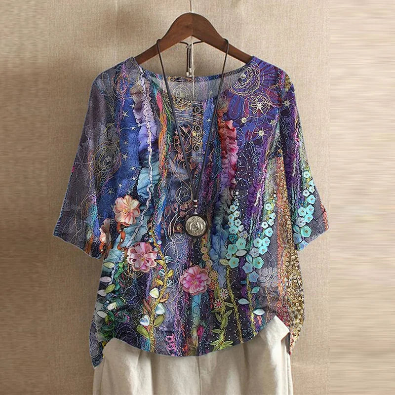 Anya™ | Blouse d'Inspiration Rétro