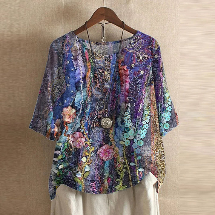 Anya™ | Blouse d'Inspiration Rétro