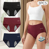 Culottes menstruelles étanches pour femmes, taille haute, pack de 3