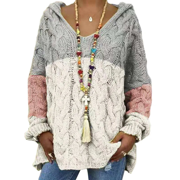 Pulls tricotés à mailles lâches et nœuds torsadés pour femme – Vêtements d'automne-hiver pour femme : sweats à capuche, pulls et manteaux