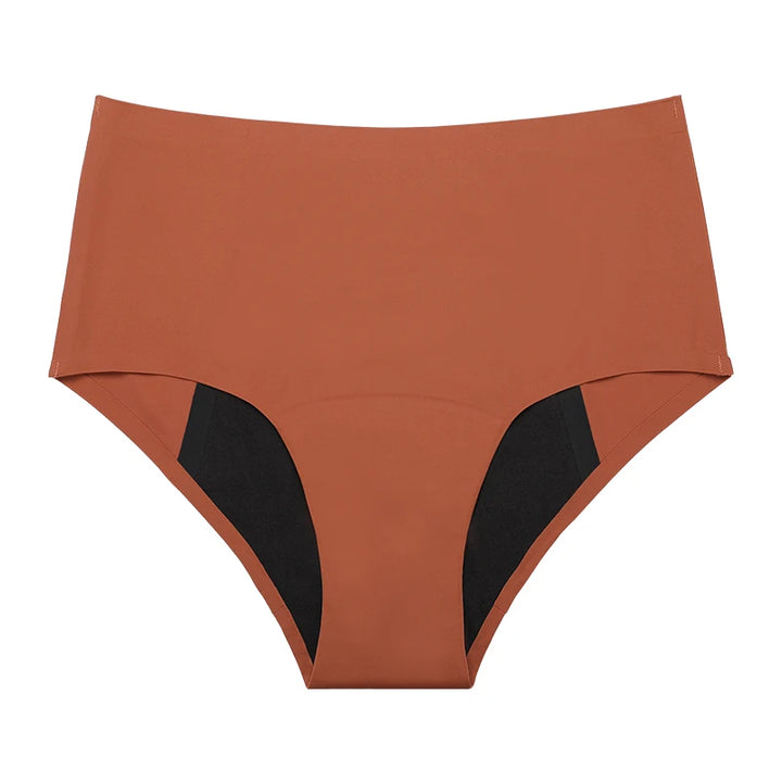 Vente Chaude Culottes Menstruelles Sans Couture Mi-Hauteur 4 Couches Absorbantes Imperméables Culotte Allongée