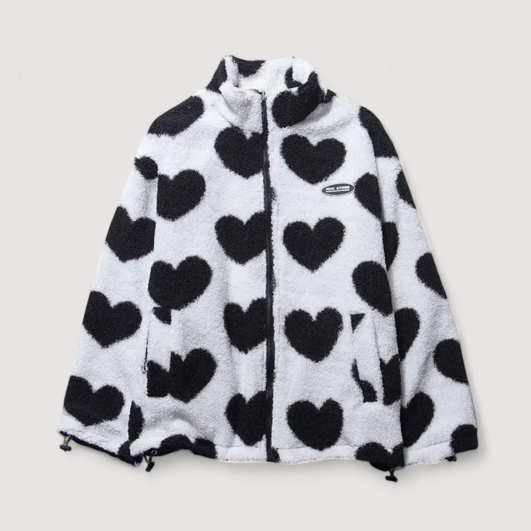 Amélie | Veste réversible en forme de cœur