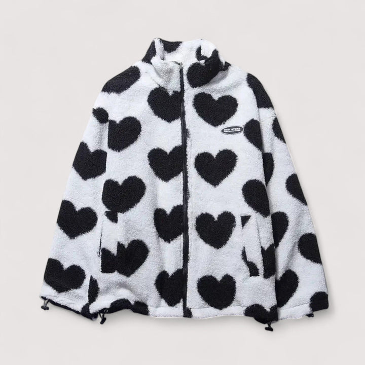 Amélie | Veste réversible en forme de cœur