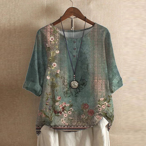 Anya™ | Blouse d'Inspiration Rétro