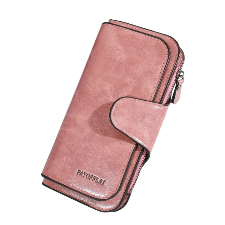 portefeuille long avec fermeture éclair, portefeuille en cuir PU de haute qualité, portefeuille pour cartes de crédit