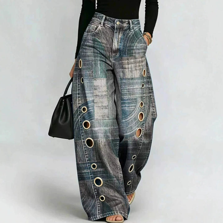 Jean large taille femme décontracté