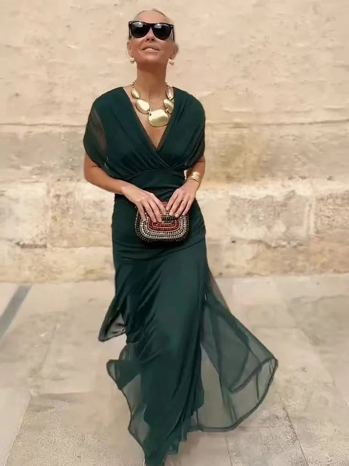 Robe Longue en Chiffon Élégante