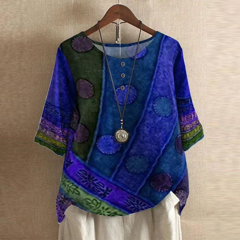 Anya™ | Blouse d'Inspiration Rétro