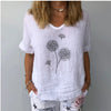 Blouse unie en coton et lin pour femme, style estival décontracté, mode Harajuku, t-shirt imprimé, blouse ample, hauts pour femme, streetwear