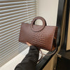 Sacs à main en cuir PU avec motif crocodile pour femmes Sac carré vert Sacs à bandoulière de marque mode Sacs à main pour femmes