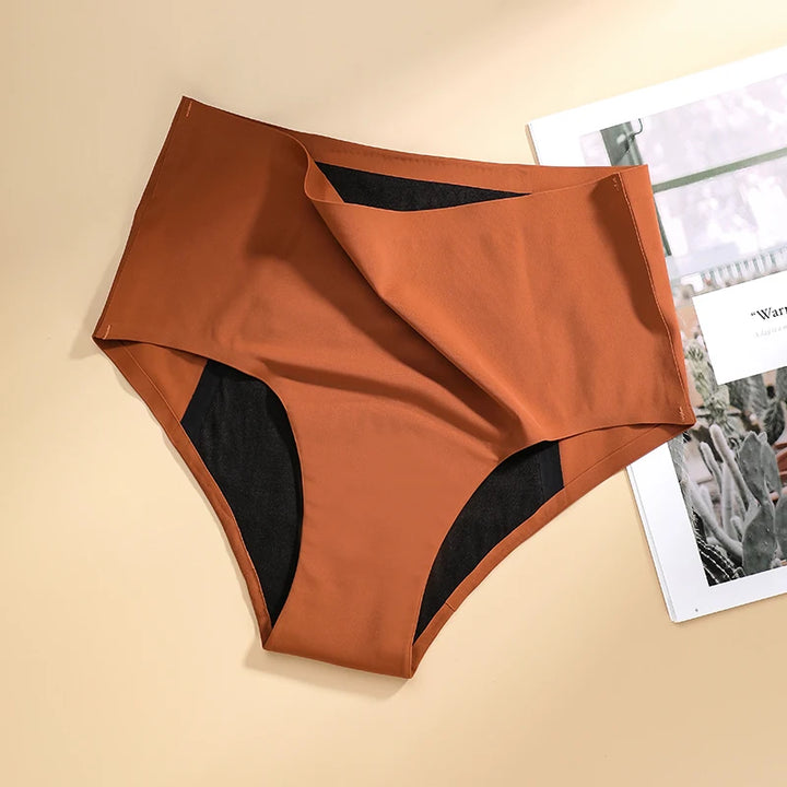 Vente Chaude Culottes Menstruelles Sans Couture Mi-Hauteur 4 Couches Absorbantes Imperméables Culotte Allongée