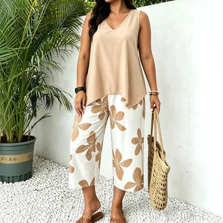 Ensembles deux pièces pour femme : tailleur-pantalon, chemisier, pantalon à jambes larges, tenues imprimées, chemise, ensemble long jusqu'au sol
