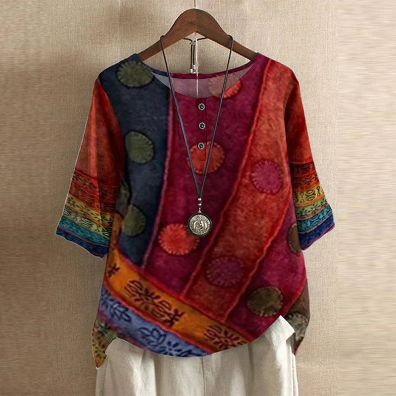 Anya™ | Blouse d'Inspiration Rétro