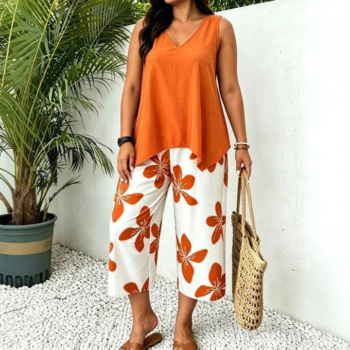 Ensembles deux pièces pour femme : tailleur-pantalon, chemisier, pantalon à jambes larges, tenues imprimées, chemise, ensemble long jusqu'au sol