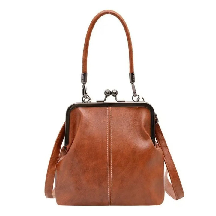 Sac à main pour femmes de style rétro, grande capacité, en cuir PU, sac à bandoulière