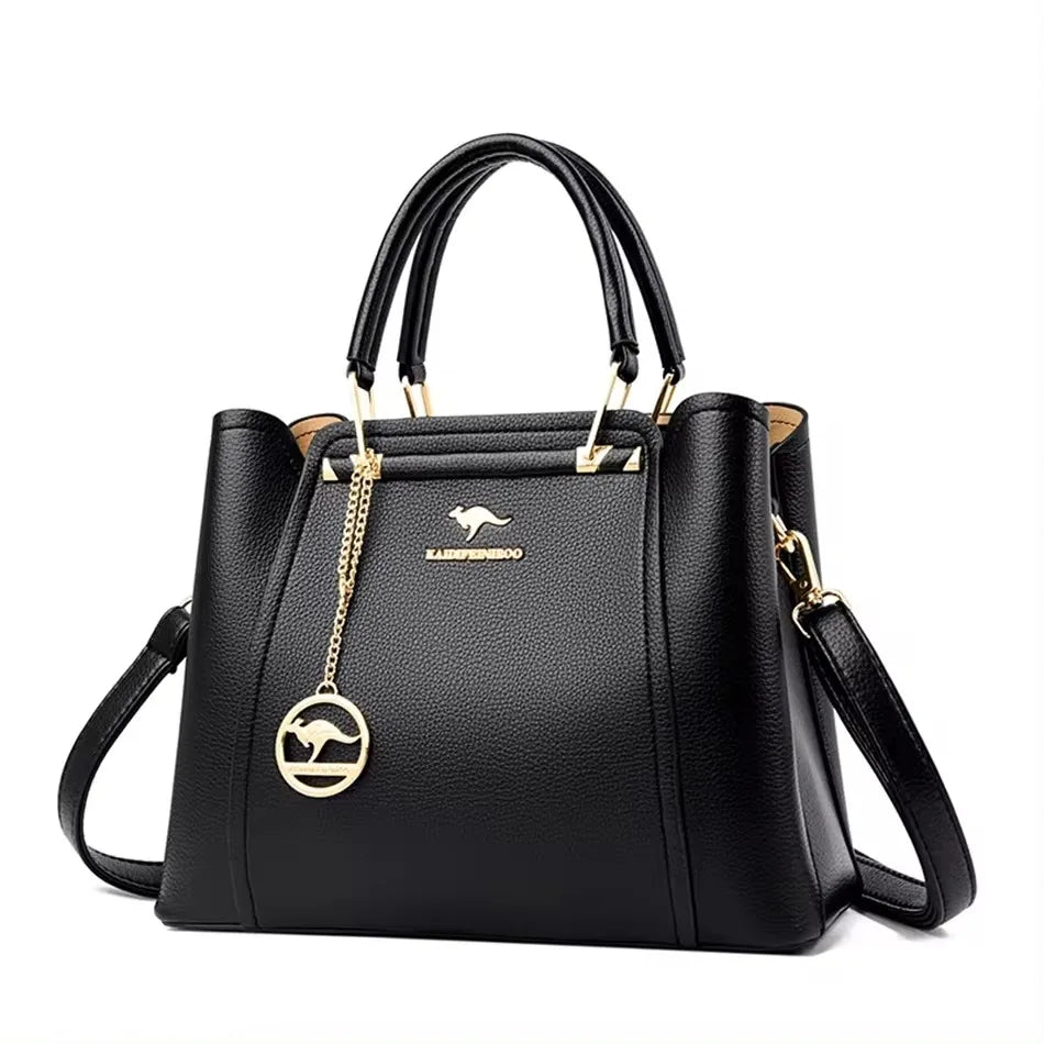 Sac bandoulière en cuir véritable 3 couches alligator pour femmes, sac à main de luxe designer