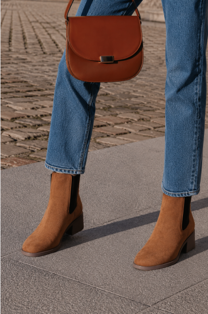 Manona | Bottines à Talon Carré