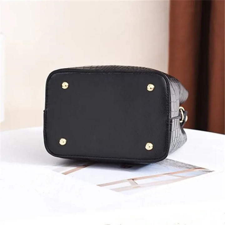 Sac à main vintage en cuir avec pierre, sac à bandoulière, sac à main mode pour femmes, grand sac à provisions