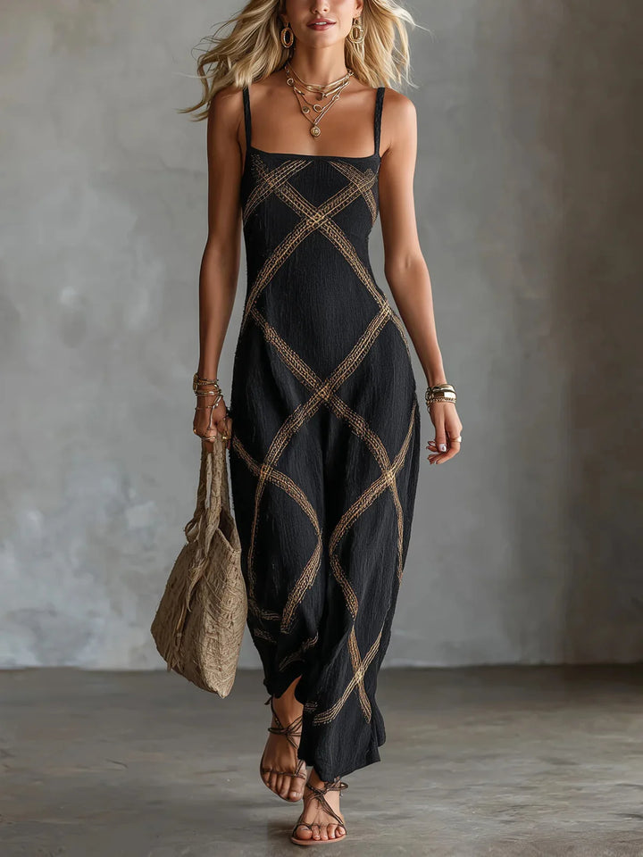 Printed Striped Solid Strapless Jumpsuit Dress Matching Set Summer Evening Dress