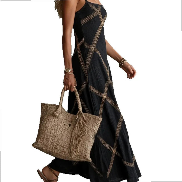 Printed Striped Solid Strapless Jumpsuit Dress Matching Set Summer Evening Dress