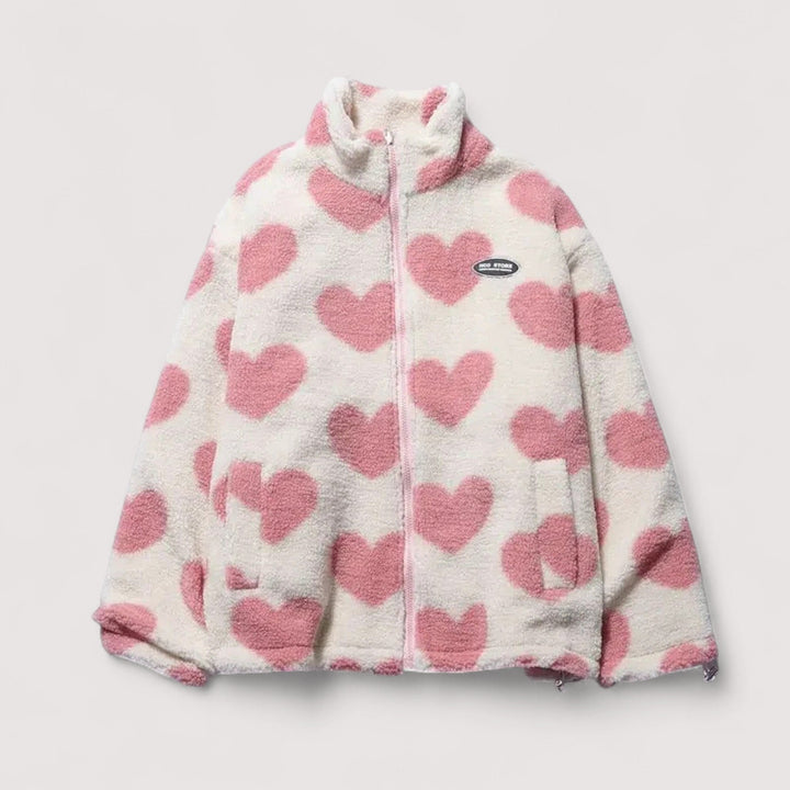 Amélie | Veste réversible en forme de cœur