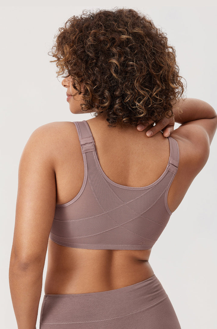 Soutien-gorge à fermeture avant Plunge Back Posture