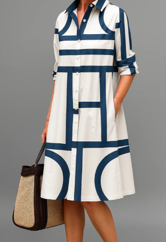 Robe midi soignée et stylée