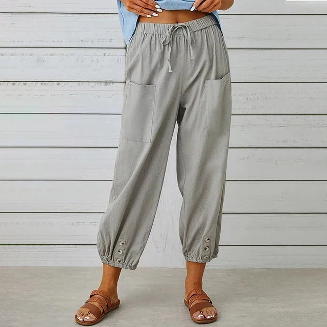 Léna | PANTALONS ÉLÉGANTS HAUTS RESPIRANTS