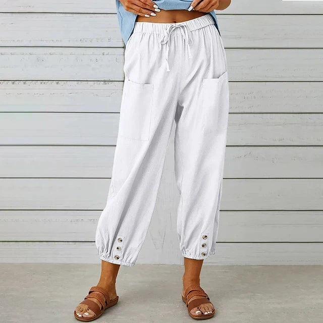 Léna | PANTALONS ÉLÉGANTS HAUTS RESPIRANTS