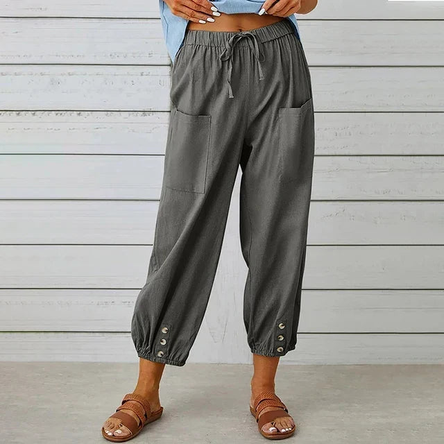 Léna | PANTALONS ÉLÉGANTS HAUTS RESPIRANTS