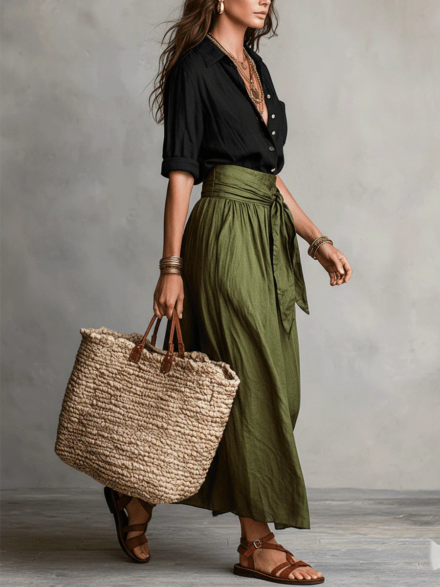 RIVER | Ensemble Haut & Jupe Midi