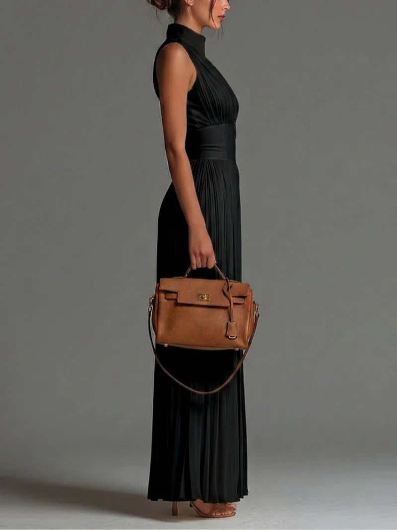 Odette | Combinaison Chiffon à Encolure en V et Jambes Larges