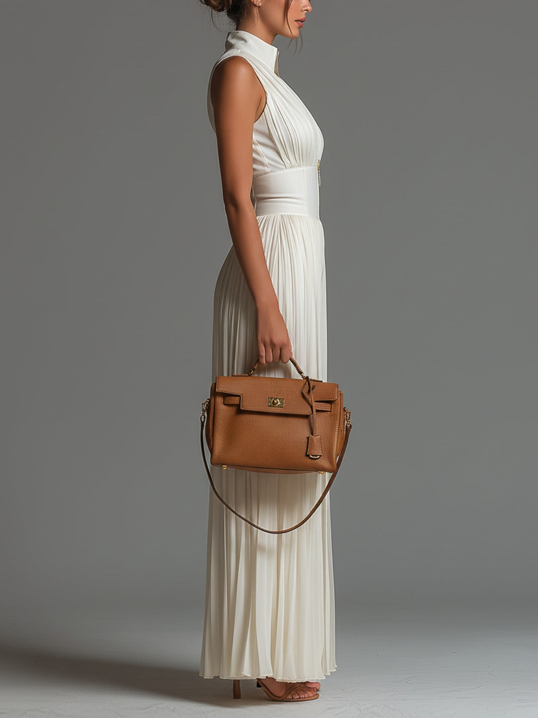Odette | Combinaison Chiffon à Encolure en V et Jambes Larges