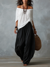 Bianca | Ensemble Top Off-Shoulder & Pantalons Lanternes