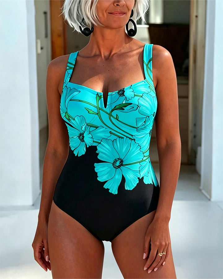 Laury - Maillot de Bain Entier avec Décolleté Carré