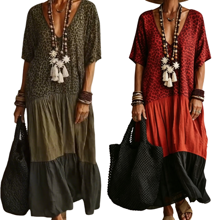 Robe bohémienne élégante et longue pour femmes
