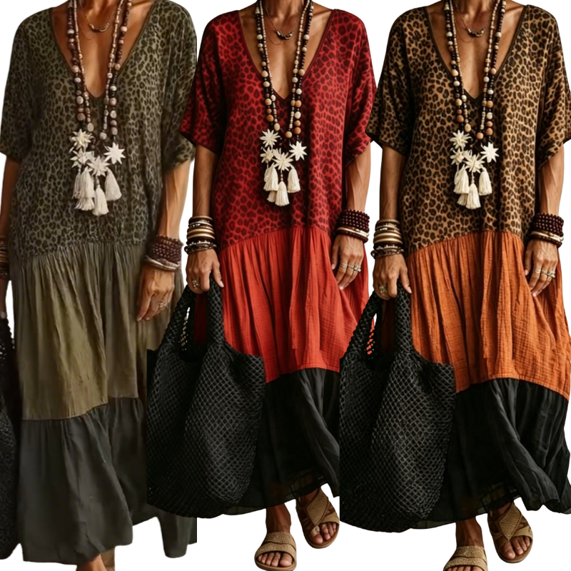 Robe bohémienne élégante et longue pour femmes