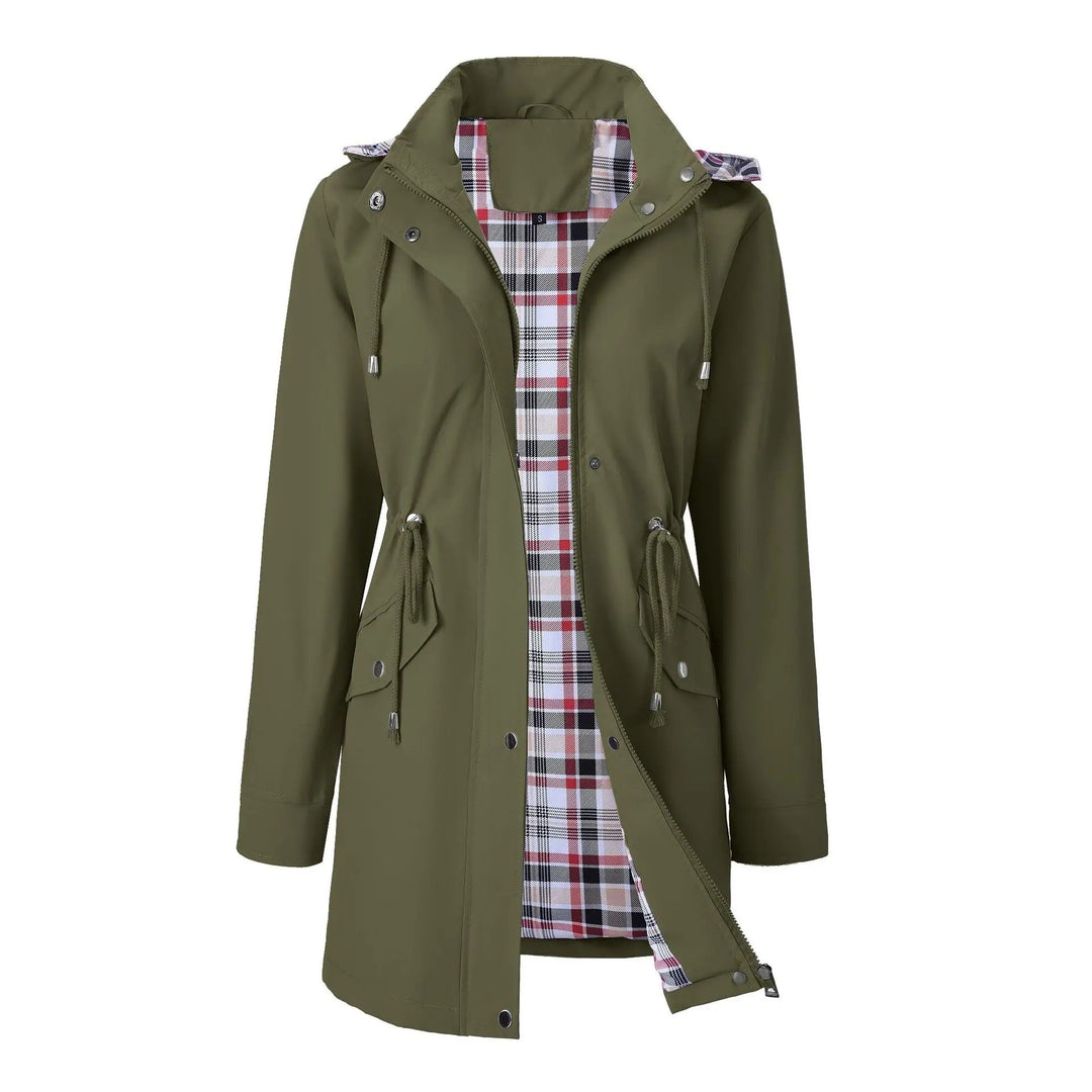 Carlotta Veste de Pluie 3-en-1 – Imperméable avec Capuche Amovible