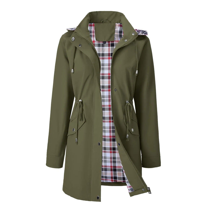 Carlotta Veste de Pluie 3-en-1 – Imperméable avec Capuche Amovible