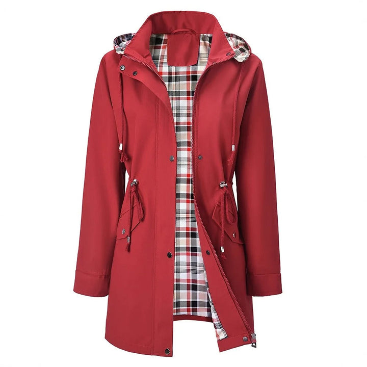 Carlotta Veste de Pluie 3-en-1 – Imperméable avec Capuche Amovible