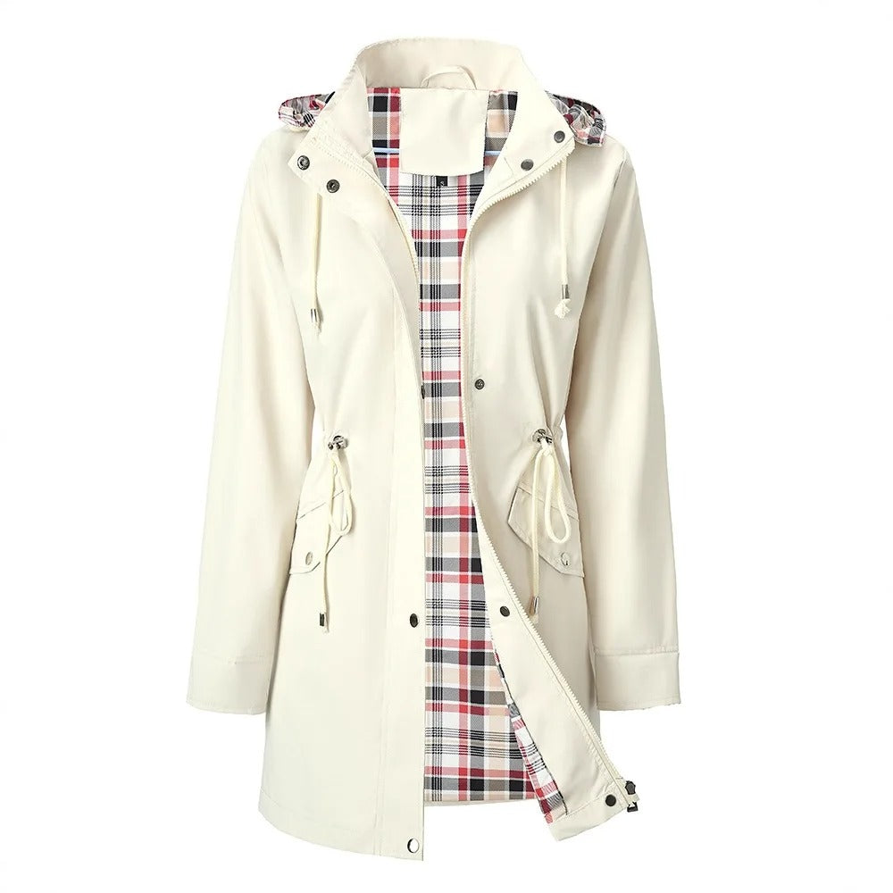 Carlotta Veste de Pluie 3-en-1 – Imperméable avec Capuche Amovible