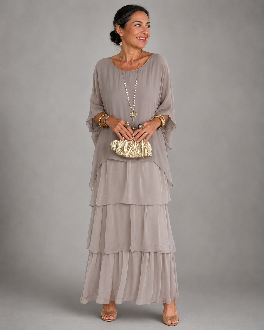 Robe longue élégante et fluide