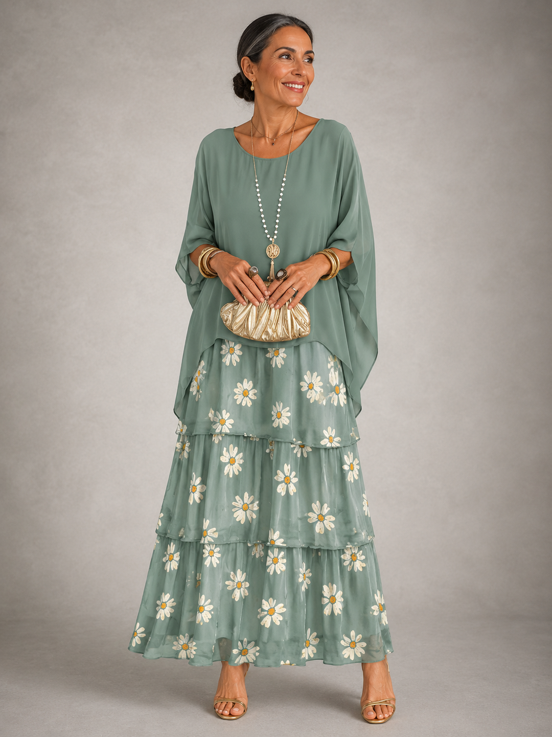 Robe longue élégante et fluide
